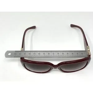 Chloe Sunglasses Square Burgundy CL 2239 C03 Size 58 [] 17-140 Oversized Sunglas Chloe Sunglasses Square Burgundy CL 2239 C03 Size 58 [] 17  main image 3